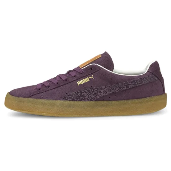 PUMA Suede Skateboarding Shoes Unisex Low-top Purple