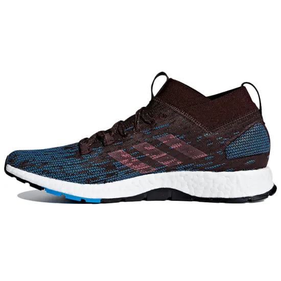 Adidas Pure Boost Running Shoes Men Low-top Brown/Blue