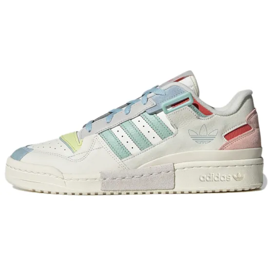 adidas originals FORUM Skateboarding Shoes Unisex Low-top White/Green/Pink