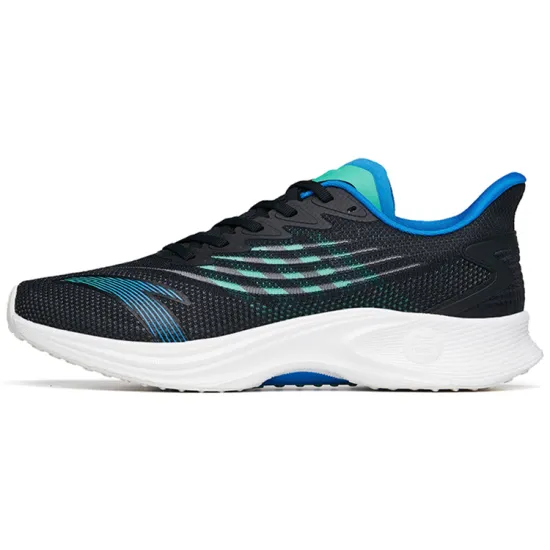 ANTA MACH 2.0 Running Shoes Men Low-Top Black/Medium Blue