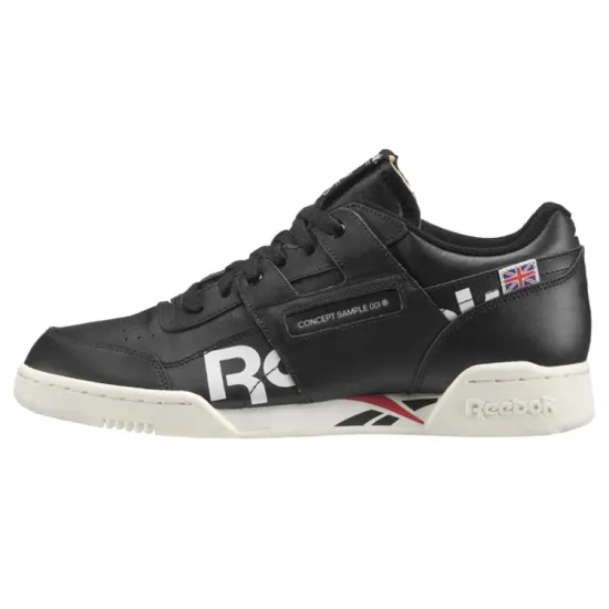 Reebok Workout Skateboarding Shoes Men Low-top Black/white
