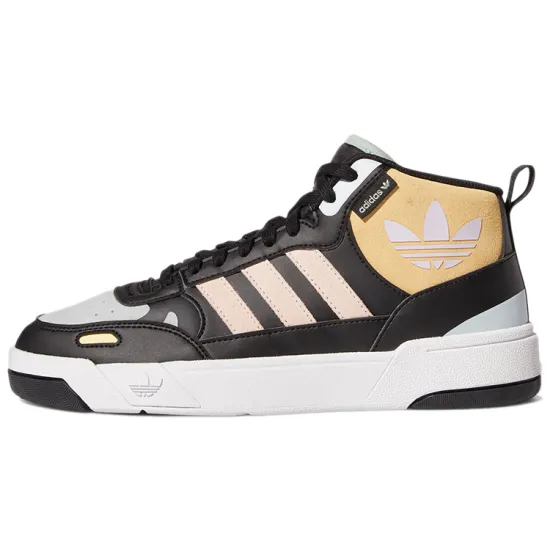 Adidas Originals Post Up Skateboard Shoes Women's Mid-top Black/yellow