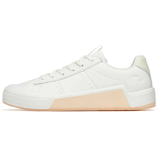 Anta Life Collection Lightweight Low-Top Skateboard Shoes Women's White Orange
