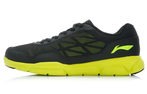 Li Ning Abrasion Resistant Low top Running Shoes Men's Black Green