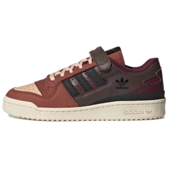 Adidas Originals FORUM Skateboard Shoes Unisex Low-top Brownish-red/black