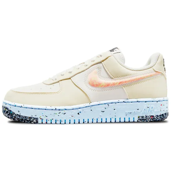 Nike Air Force 1 Low Crater Sail Total Orange Ice Blue Women's