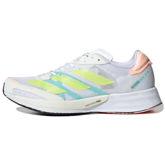 adidas Women's Adizero Adios 6 'White Pulse Lime'