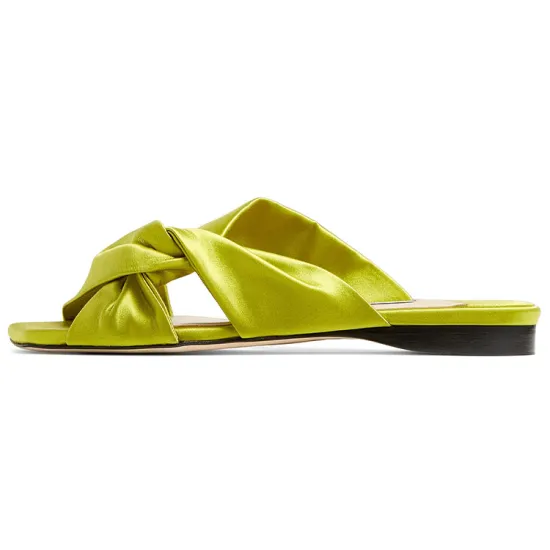 Jimmy Choo Narisa Slide Slippers Women's Lime