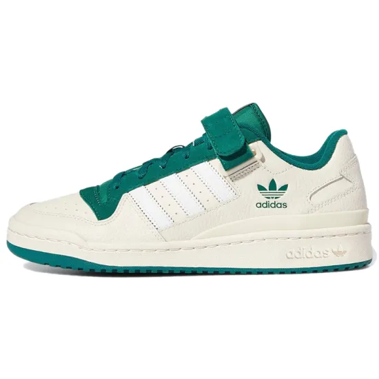 Adidas Originals FORUM Skateboard Shoes Unisex Low-top White/green
