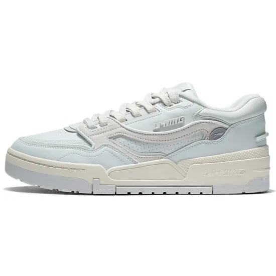 LINING 001 BTC Skateboard Shoes Men Low-Top White/Antarctic Gray