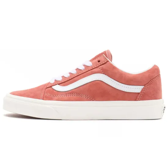 Vans Unisex Pig Suede Old Skool Sneakers Red