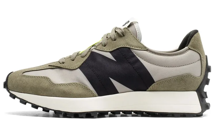 New Balance NB 327 Cushioning Abrasion Resistant Breathable Low top Running Shoes Unisex Army Green