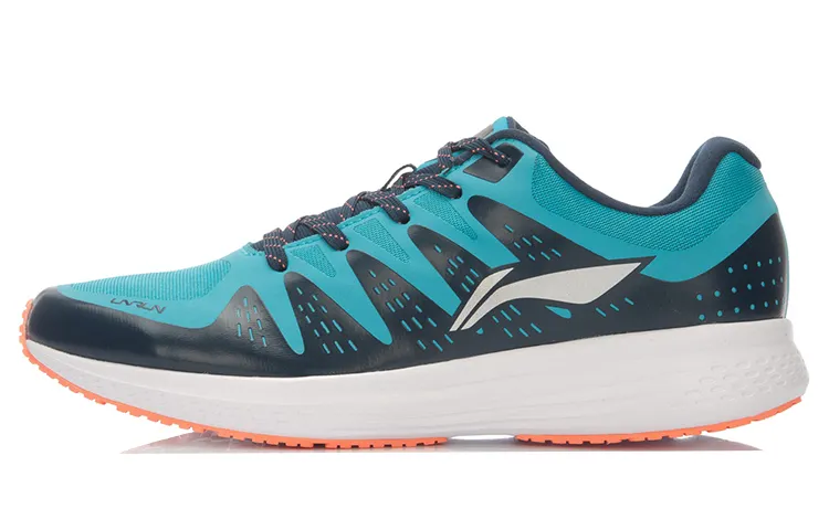 Li Ning Basic Cushion Cushioning Low top Running Shoes Men's Blue Orange