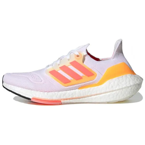Adidas Ultra Boost 22 White Turbo Flash Orange Women's