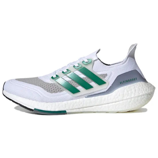 Adidas Ultra Boost 21 White Sub Green
