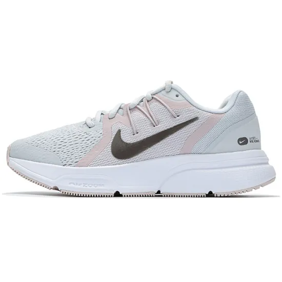 Nike Zoom Span 3 Running Shoes Women's Low-top Photon Earth Gray / Metallic Blue Gray / Micro Rose Red / White / Oxford Pink