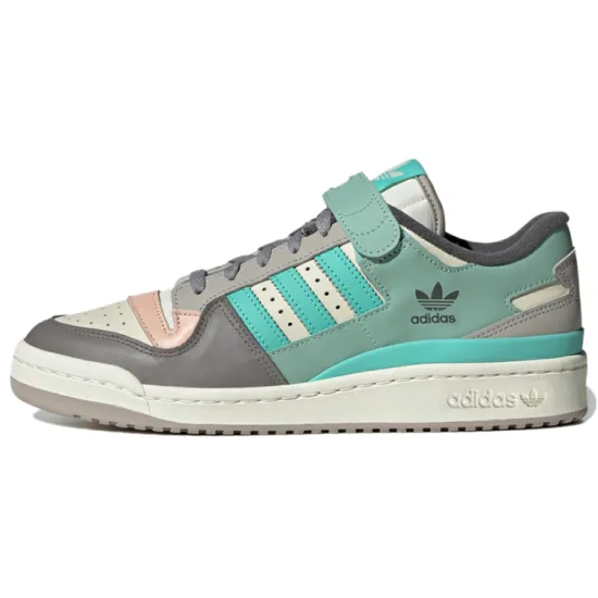 adidas originals FORUM Skateboarding Shoes Unisex Low-top Hanyu White / Dark Mint Green / Light Green
