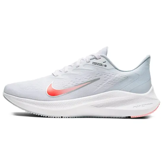 Nike Zoom Winflo 7 Running Shoes Women's Low-top White / L Bright Crimson / Football Gray / Transparent White Powder / Dark Soot / Metallic Silver
