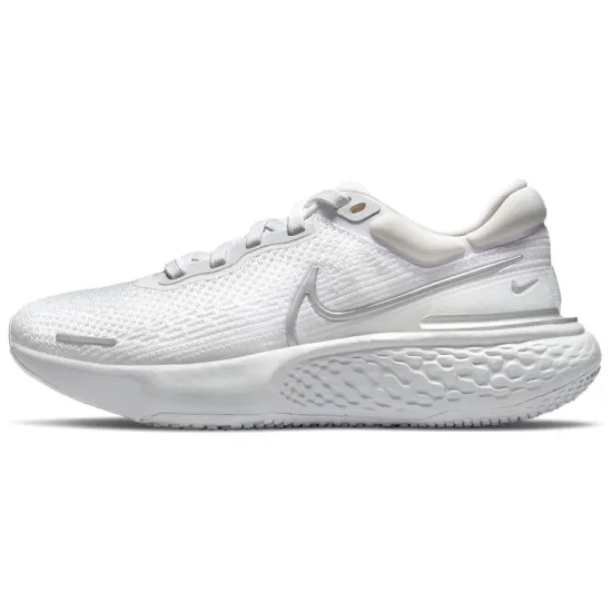 Nike ZoomX Invincible Run Flyknit White Metallic Silver Women's