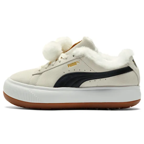 Puma Women's Suede Mayu 'Fur - Whisper White Black'