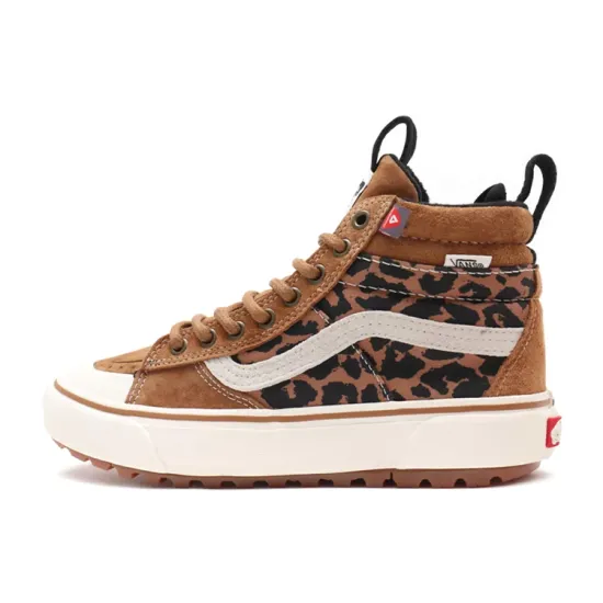 Vans SK8 Skateboarding Shoes Unisex High-top Brown/Black/White