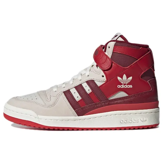 adidas originals FORUM Skateboarding Shoes Unisex High-top Crimson/gypsum White
