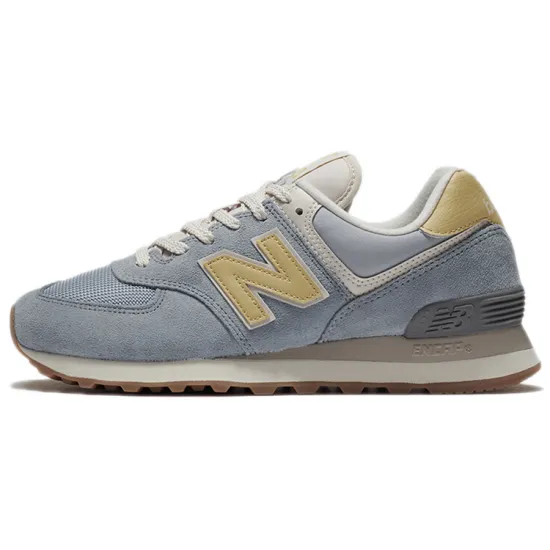 New Balance 574 Light Slate Wheat Field Women's