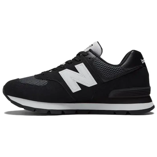 New Balance NB 574 Series Running Shoes Men Low-top Black/white