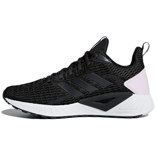 Adidas Neo Questar Running Shoes Women's Low-Top Black White Pink