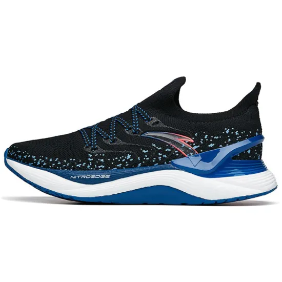 ANTA Chuang 2.0 Pro Running Shoes Men Low-Top Black/Light Purple Blue/Neon Pink