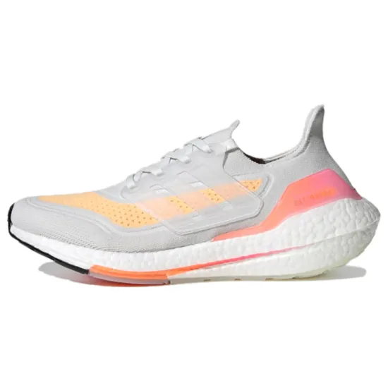 Adidas UltraBoost 21 White Acid Orange Women's