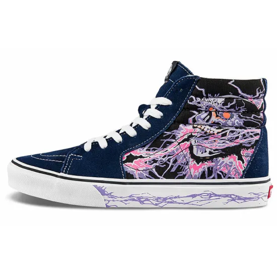 Vans SK8 Skateboarding Shoes Unisex High-top Black/purple