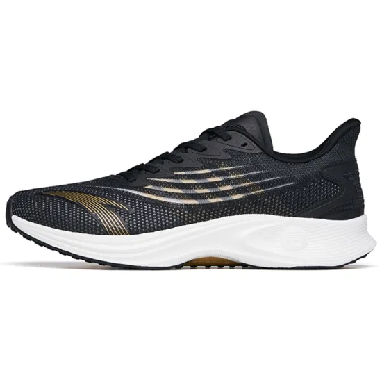 ANTA MACH 2.0 Running Shoes Men Low-Top Black/Metal Gold