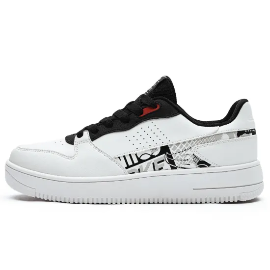 Erke Locus Low-Top Skateboard Shoes Men's White Black