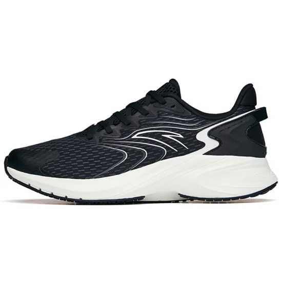 ANTA Gazelle 1.0 Running Shoes Men Low-Top Black/Carbon Gray/Ivory White