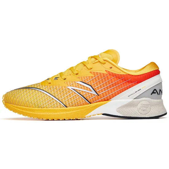 ANTA Running Collection Running Shoes Men Low-Top Tree Resin Yellow/Fluorescent Bright Dark Red/Ivory White