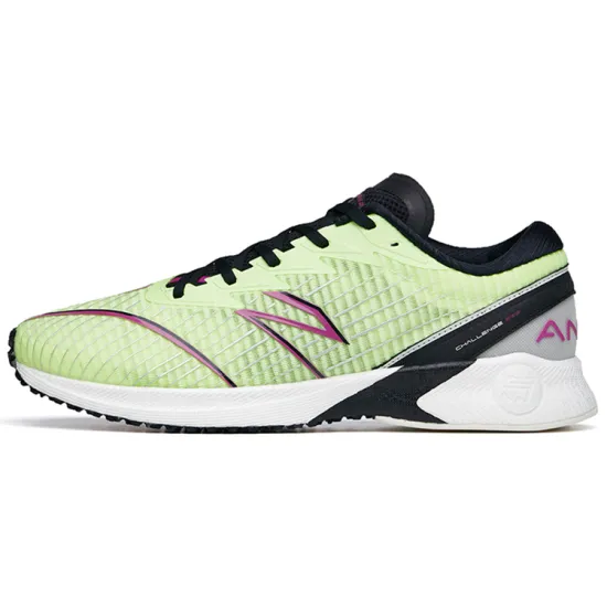 Anta Running Collection Wear-Resistant Low-Top Running Shoes Men's Green Black White