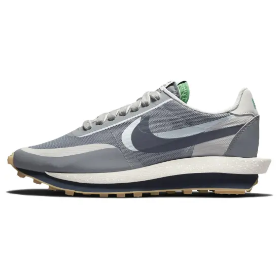 Nike X CLOT X Sacai LDWaffle 'Cool Grey' Sneakers