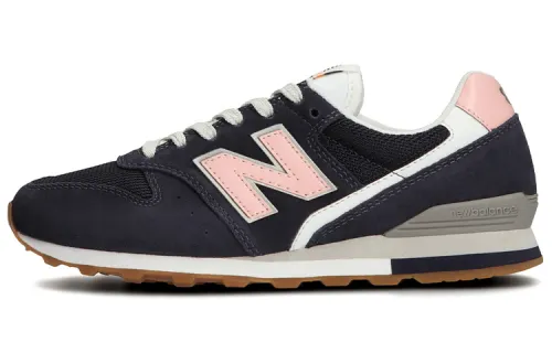 New Balance NB 996 Lightweight Mesh, Leather Low top Running Shoes Women's Navy Blue Pink