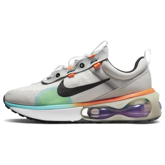 Nike Air Max 2021 Lifestyle Shoes Men Low-top Gray/Black/Orange