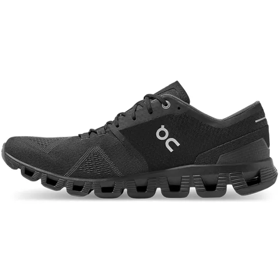 On Running Cloud X Black Asphalt Grey