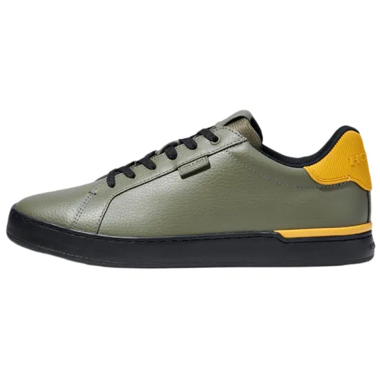 COACH Skateboard Shoes Men Low-Top Army Green