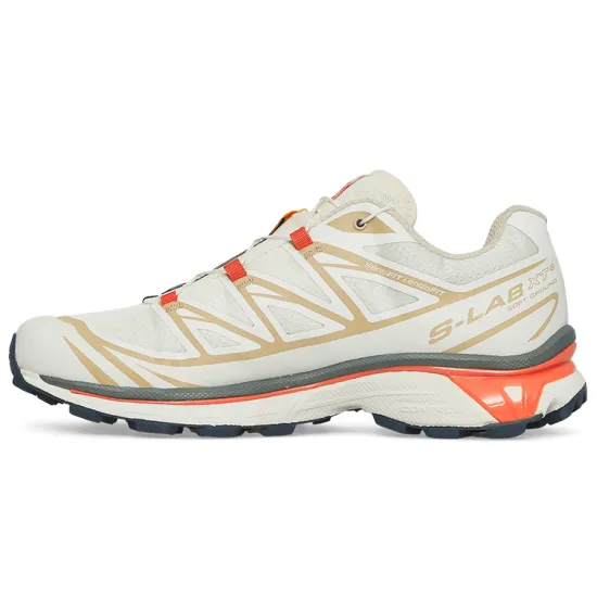 SALOMON XT-6 Bleached Sand Red Orange