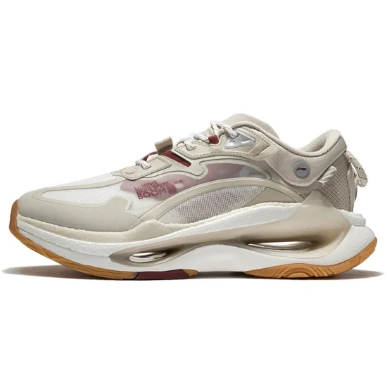 LiNing Casual Shoes Men Low-Top Oat Gray/Ecru