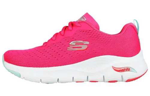 Skechers Arch Fit Running Shoes Women's Low Top Powder