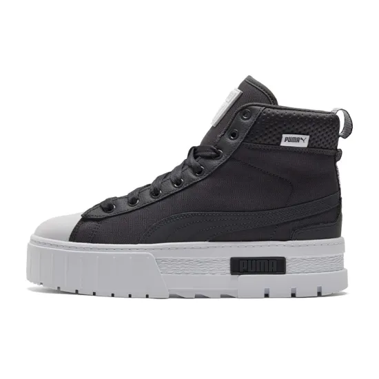 PUMA Mayze Mid Safari Casual Skateboarding Shoes Black Women's