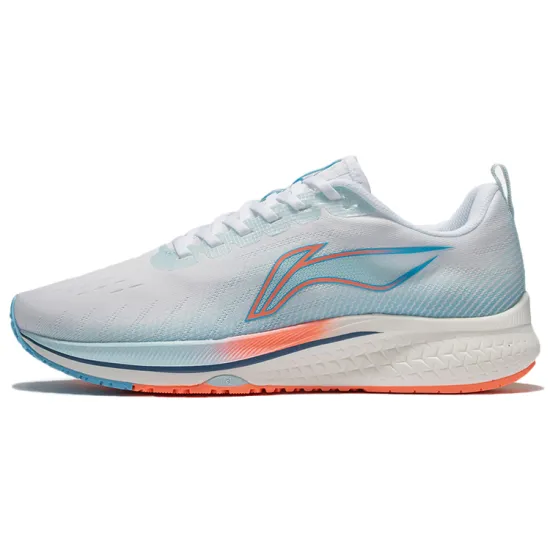 LiNing Red Hare 5 Cushioned Anti Slip And Wear Resistant Lightweight Low Top Running Shoes Women's White Blue