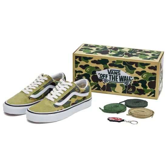 Vans Old Skool 36 DX Bape Green ABC Camo