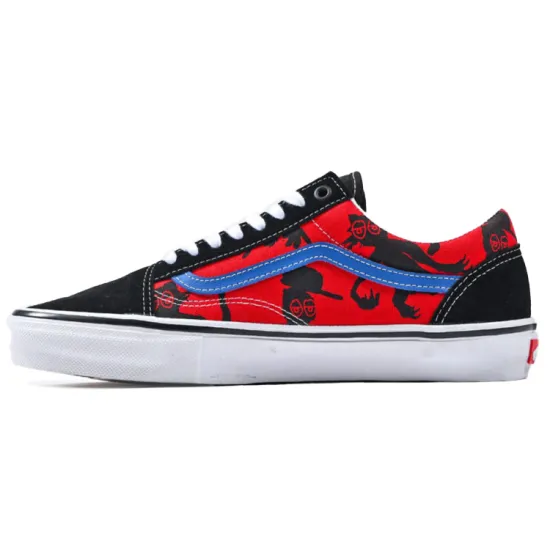 Vans Old Skool Krooked By Natas For Ray Black Red Blue