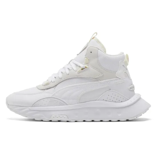 PUMA Wild Rider Lifestyle Shoes Unisex Mid-top White